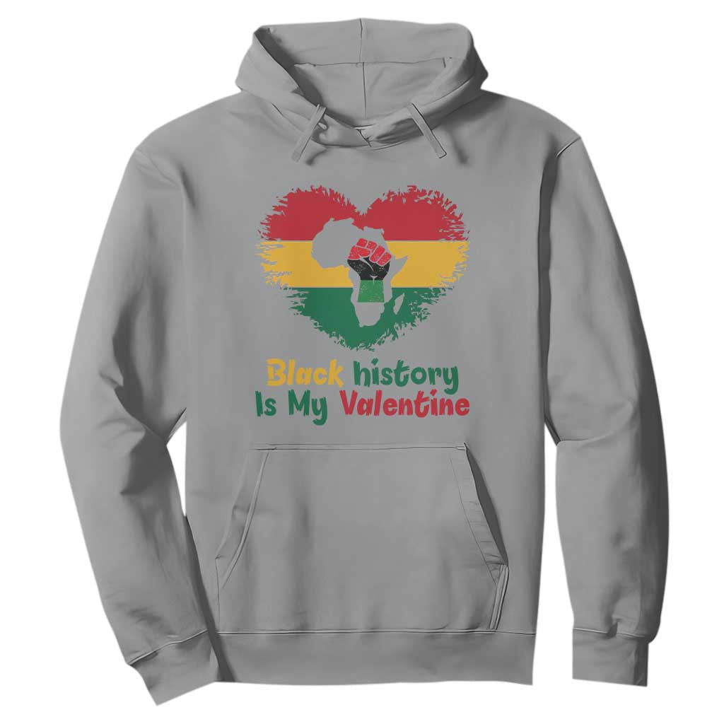 African American Women Pride Hoodie Black History Is My Valentine - African Pride