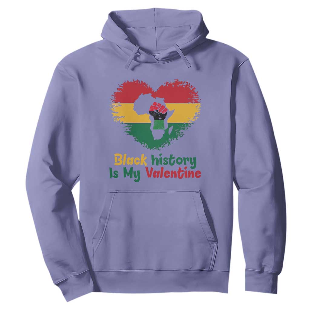 African American Women Pride Hoodie Black History Is My Valentine - African Pride
