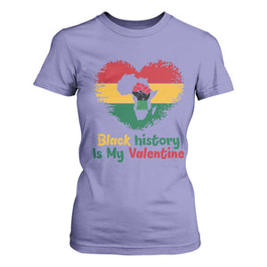African American Women Pride T Shirt For Women Black History Is My Valentine - African Pride