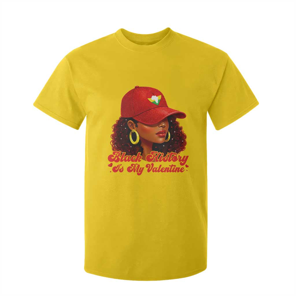 Black History Is My Valentine T Shirt For Kid Melanin Pride Valentines Day Gift - African Pride
