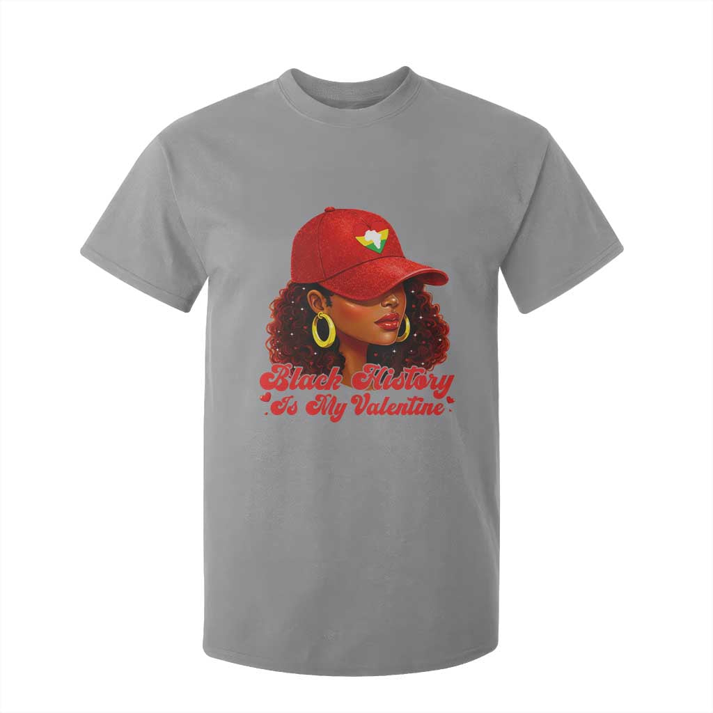 Black History Is My Valentine T Shirt For Kid Melanin Pride Valentines Day Gift - African Pride