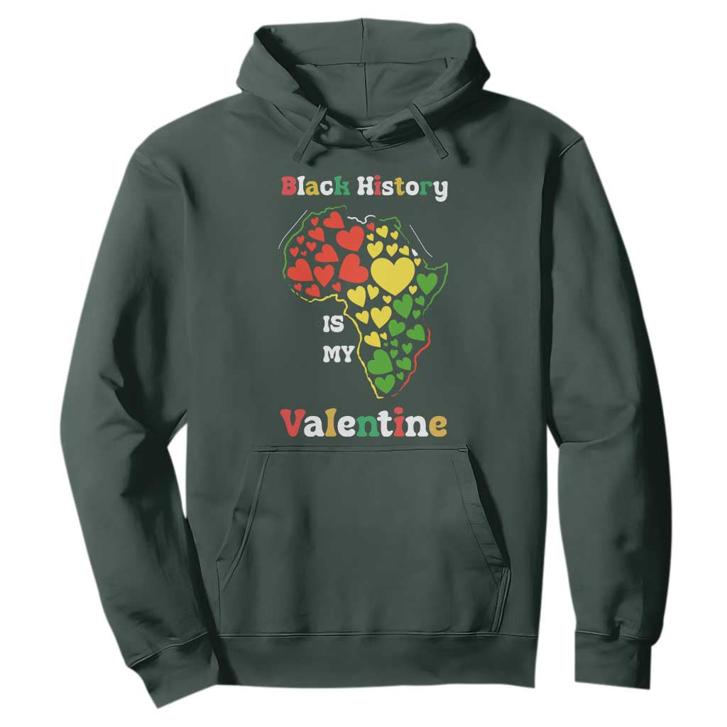 Melanin Queen Black History Month Hoodie Is My Valentine - African Pride
