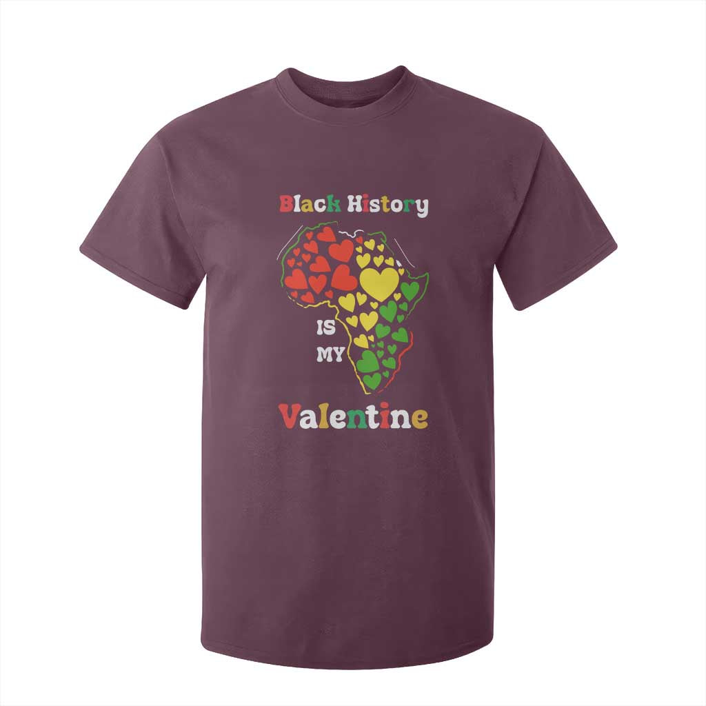 Melanin Queen Black History Month T Shirt For Kid Is My Valentine - African Pride