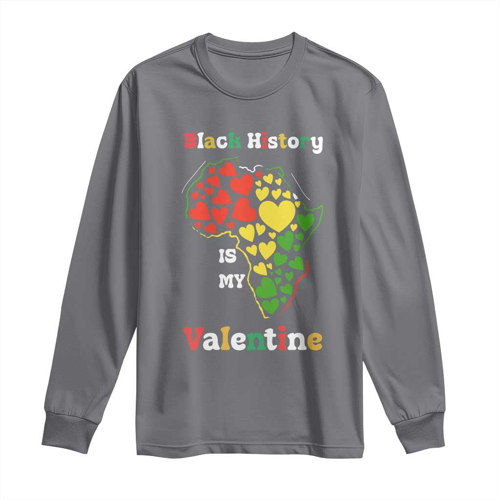Melanin Queen Black History Month Long Sleeve Shirt Is My Valentine - African Pride
