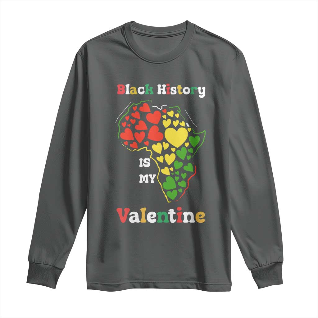 Melanin Queen Black History Month Long Sleeve Shirt Is My Valentine - African Pride