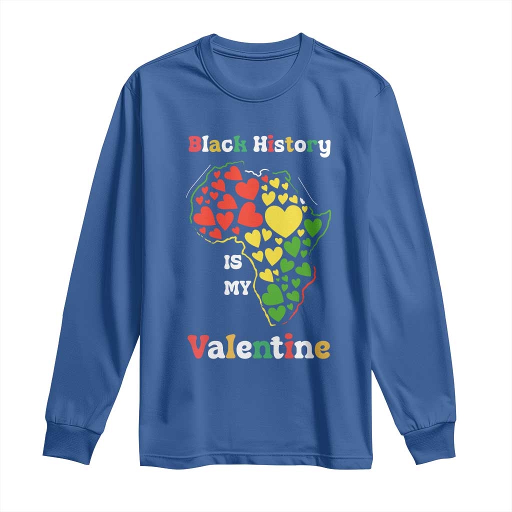 Melanin Queen Black History Month Long Sleeve Shirt Is My Valentine - African Pride