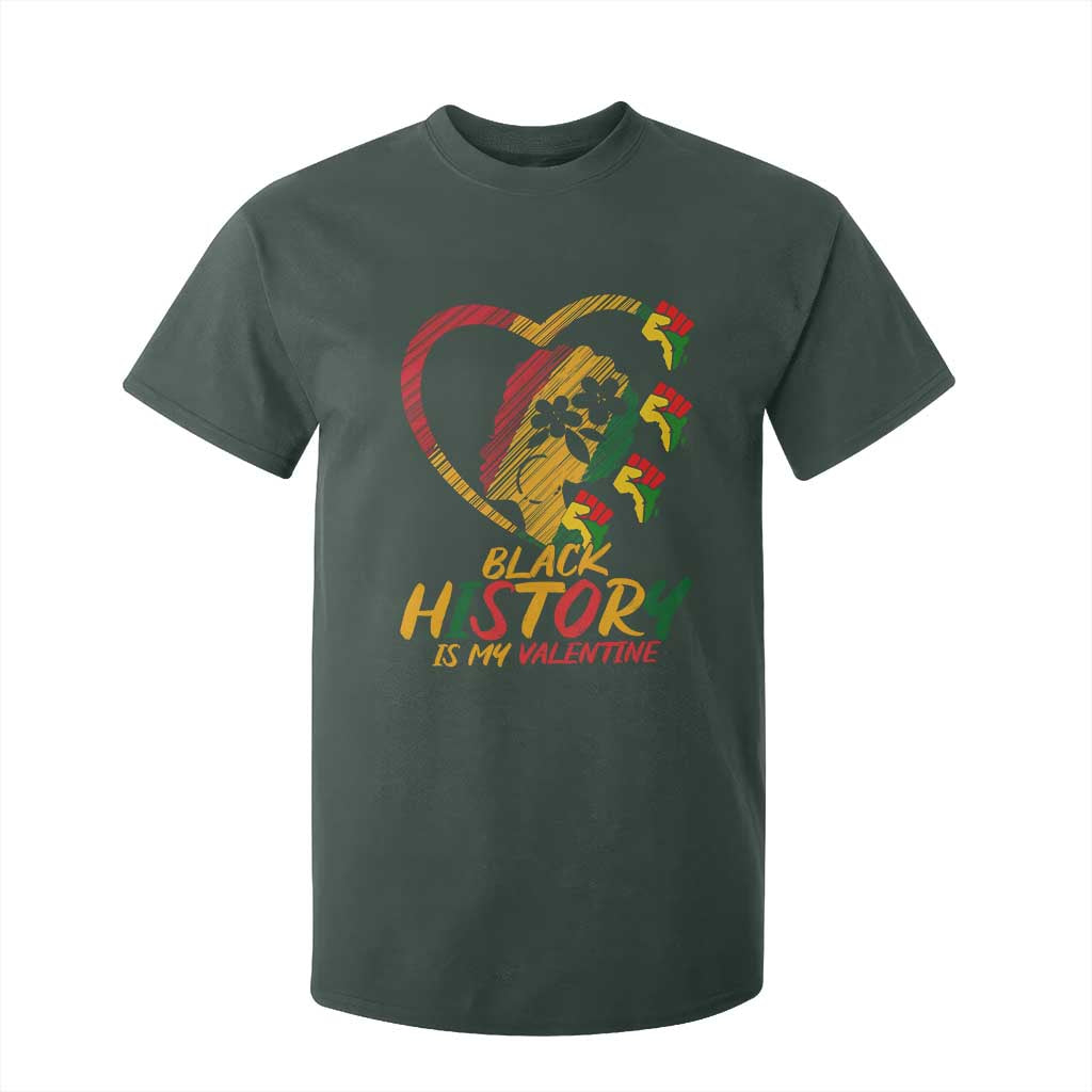 Black History Is My Valentine T Shirt For Kid Gift For Melanin Queen - African Pride