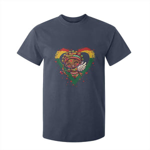 Cute Black Cupid T Shirt For Kid Melanin Pride Valentines Day Gift - African Pride