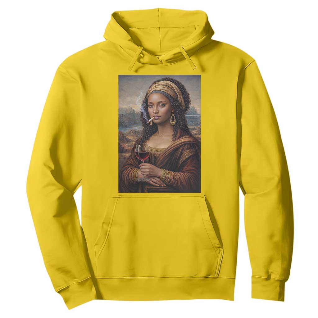 Funny Black Mona Lisa Hoodie Melanin Queen Black History Month