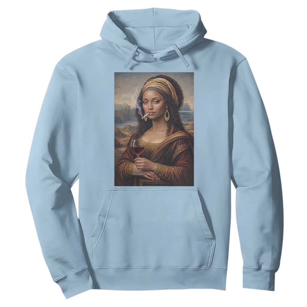 Funny Black Mona Lisa Hoodie Melanin Queen Black History Month