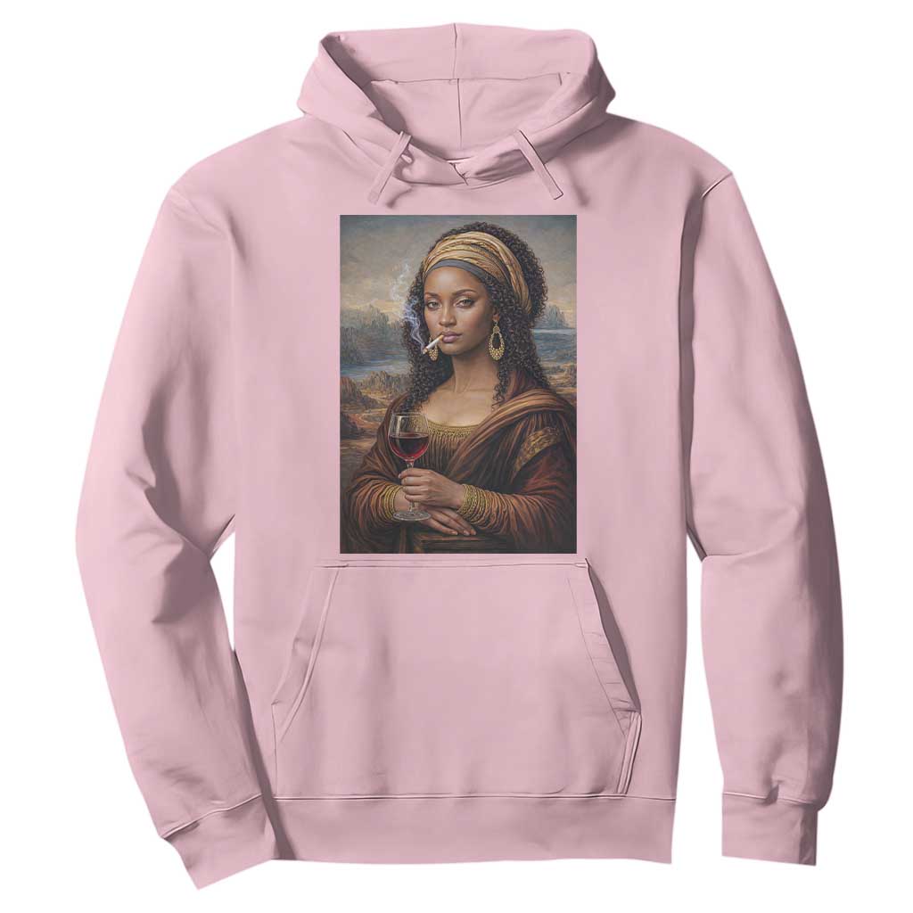 Funny Black Mona Lisa Hoodie Melanin Queen Black History Month