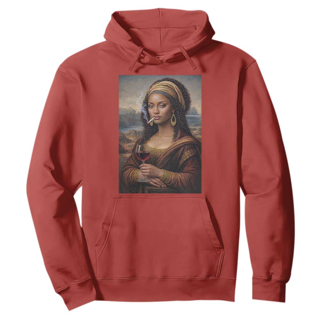 Funny Black Mona Lisa Hoodie Melanin Queen Black History Month