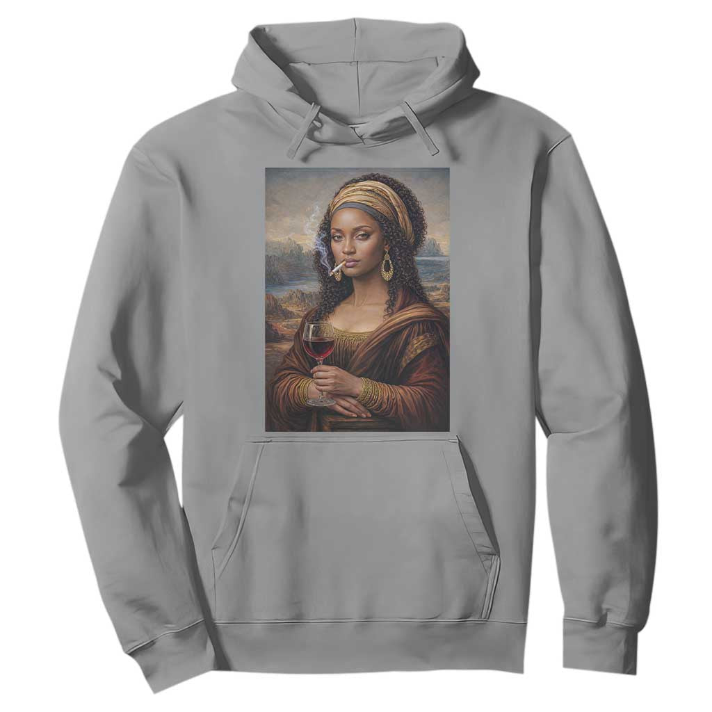 Funny Black Mona Lisa Hoodie Melanin Queen Black History Month