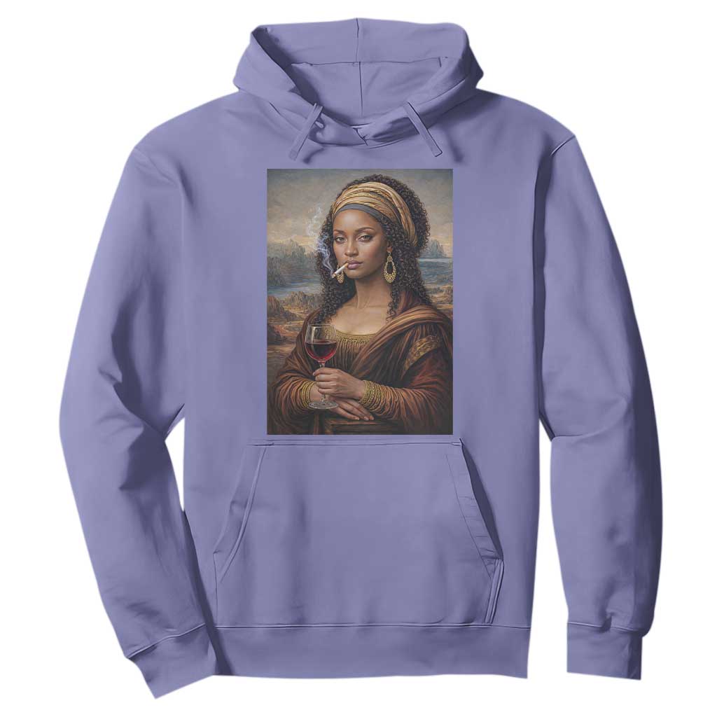 Funny Black Mona Lisa Hoodie Melanin Queen Black History Month