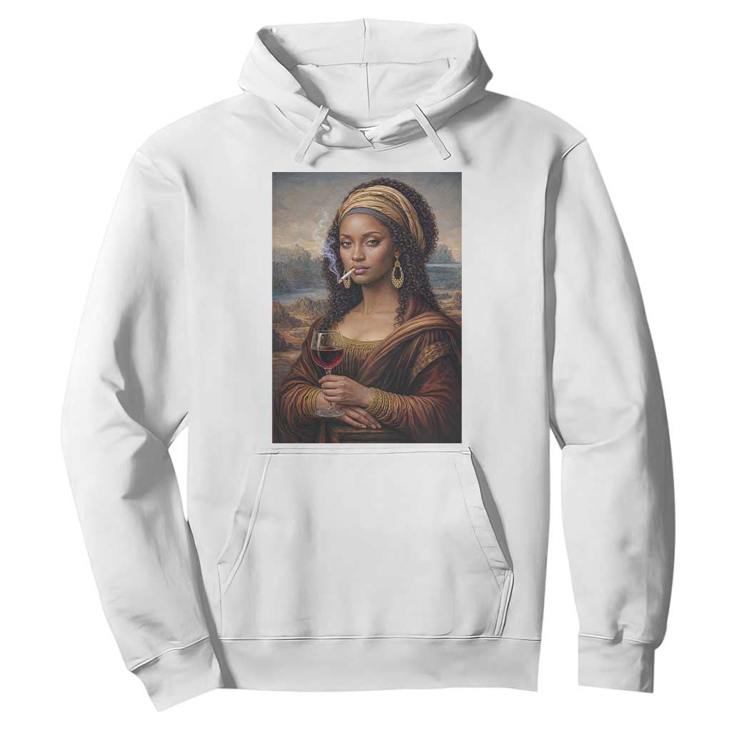 Funny Black Mona Lisa Hoodie Melanin Queen Black History Month