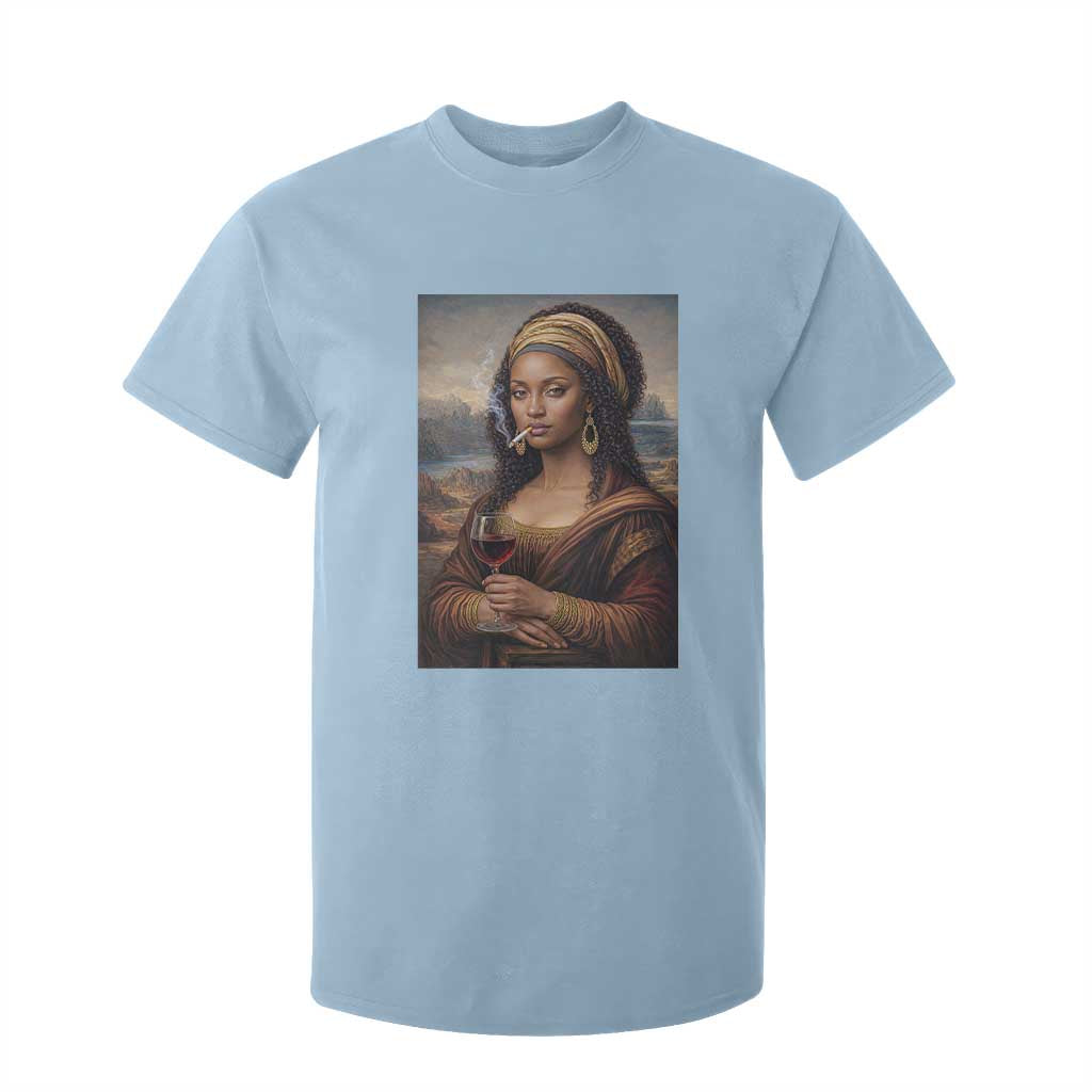Funny Black Mona Lisa T Shirt For Kid Melanin Queen Black History Month