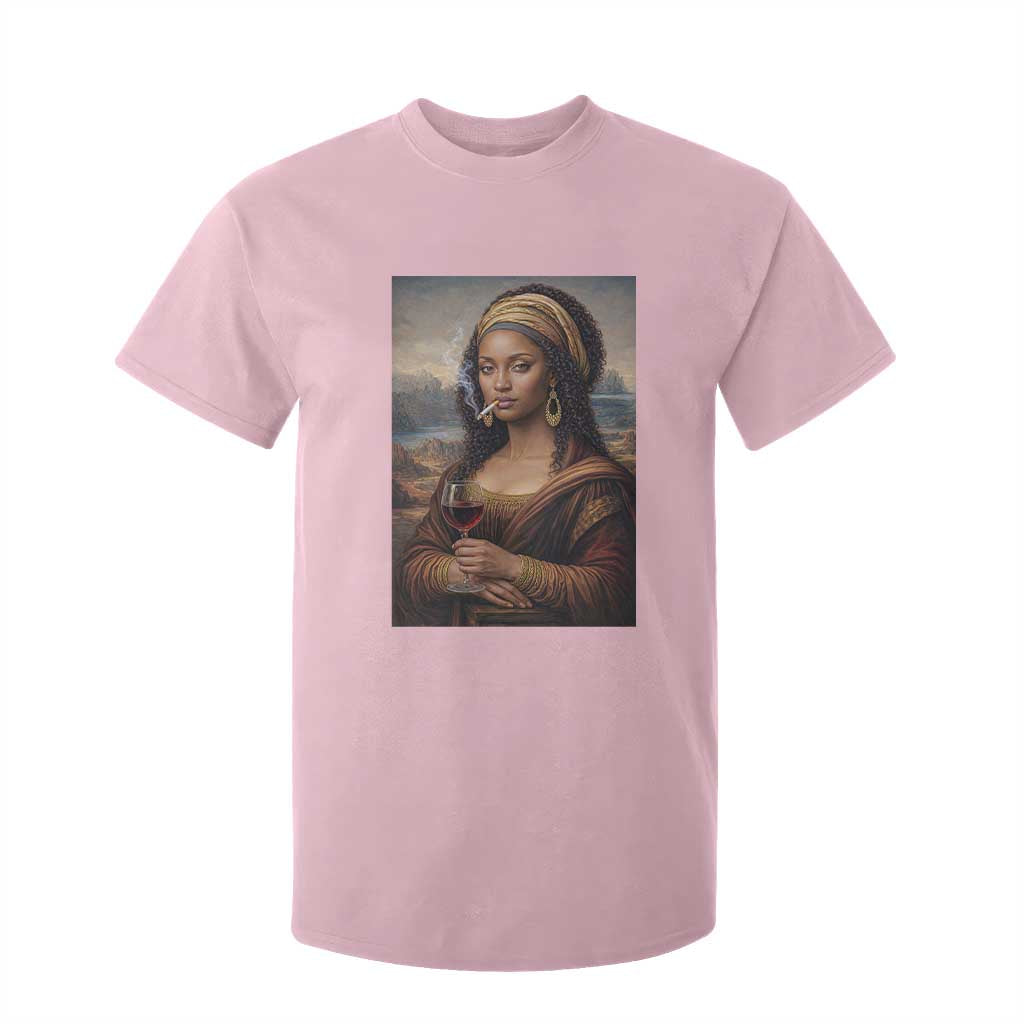 Funny Black Mona Lisa T Shirt For Kid Melanin Queen Black History Month