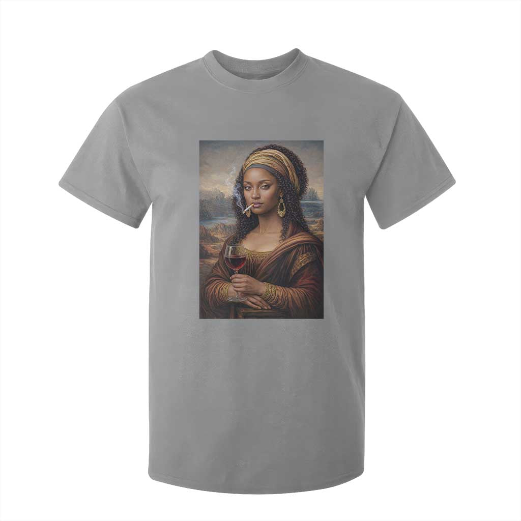 Funny Black Mona Lisa T Shirt For Kid Melanin Queen Black History Month