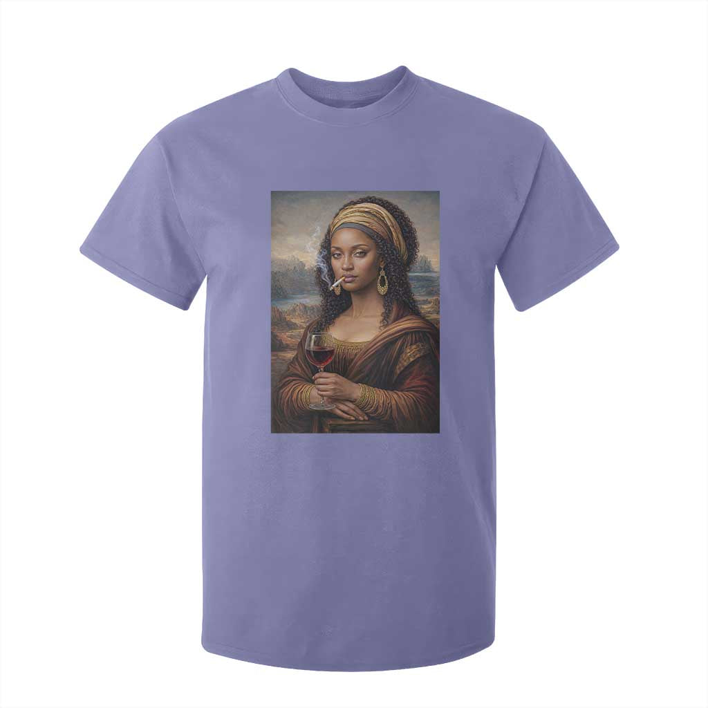 Funny Black Mona Lisa T Shirt For Kid Melanin Queen Black History Month