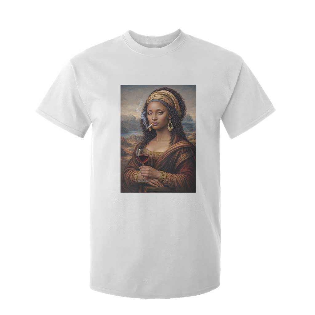 Funny Black Mona Lisa T Shirt For Kid Melanin Queen Black History Month