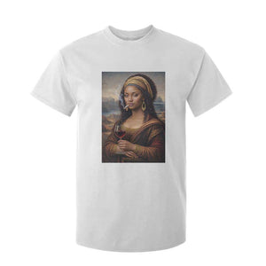 Funny Black Mona Lisa T Shirt For Kid Melanin Queen Black History Month
