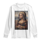 Funny Black Mona Lisa Long Sleeve Shirt Melanin Queen Black History Month