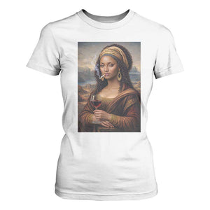Funny Black Mona Lisa T Shirt For Women Melanin Queen Black History Month