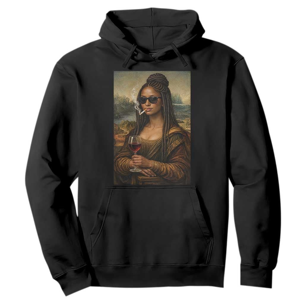Black Mona Lisa African American Hoodie Black History Month