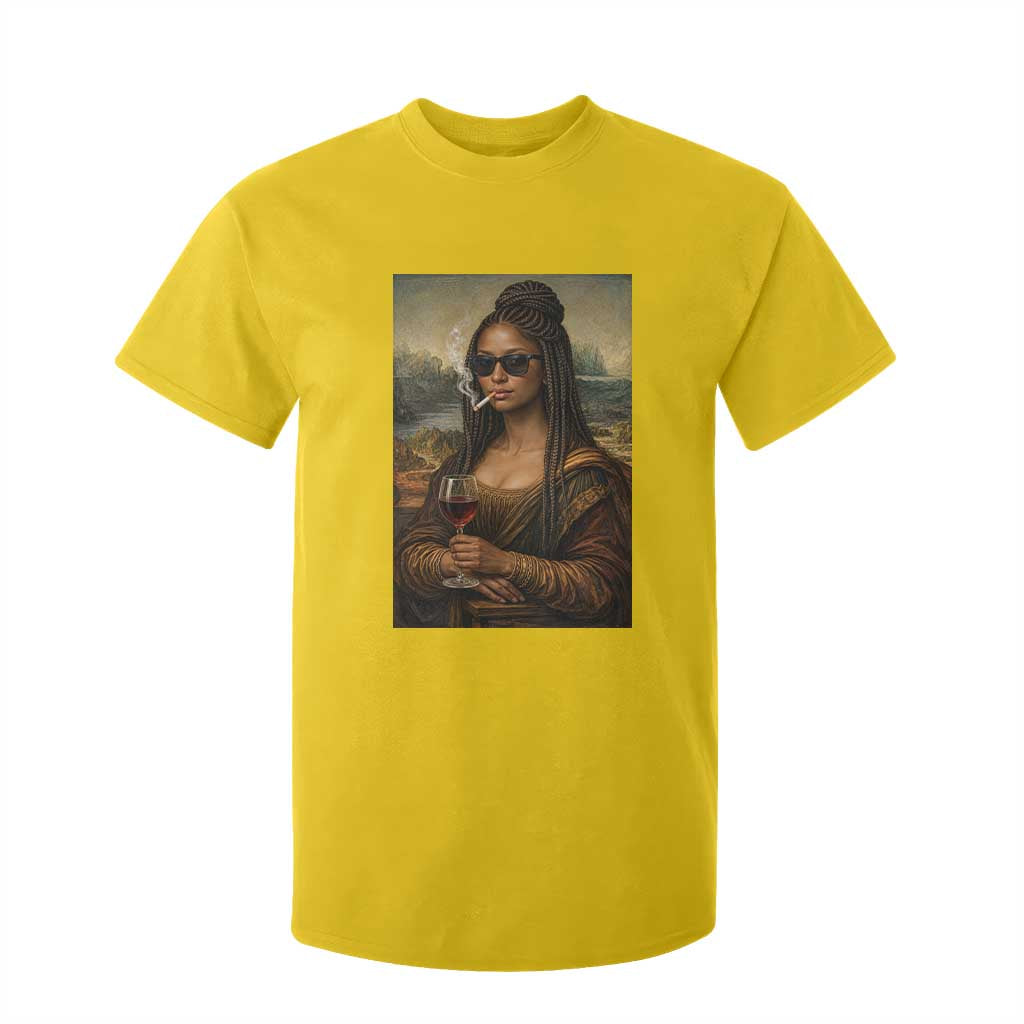 Black Mona Lisa African American T Shirt For Kid Black History Month
