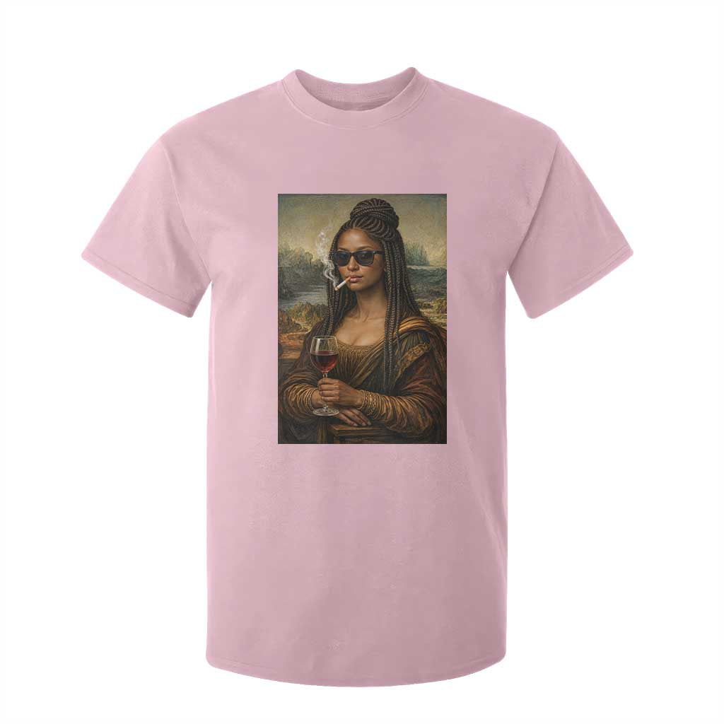 Black Mona Lisa African American T Shirt For Kid Black History Month