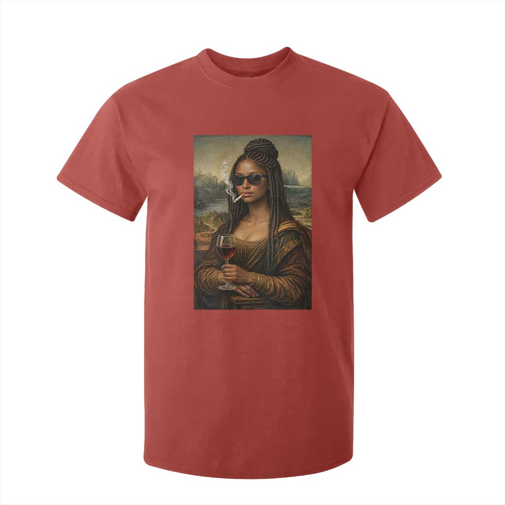 Black Mona Lisa African American T Shirt For Kid Black History Month