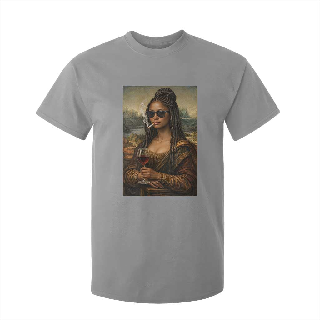 Black Mona Lisa African American T Shirt For Kid Black History Month