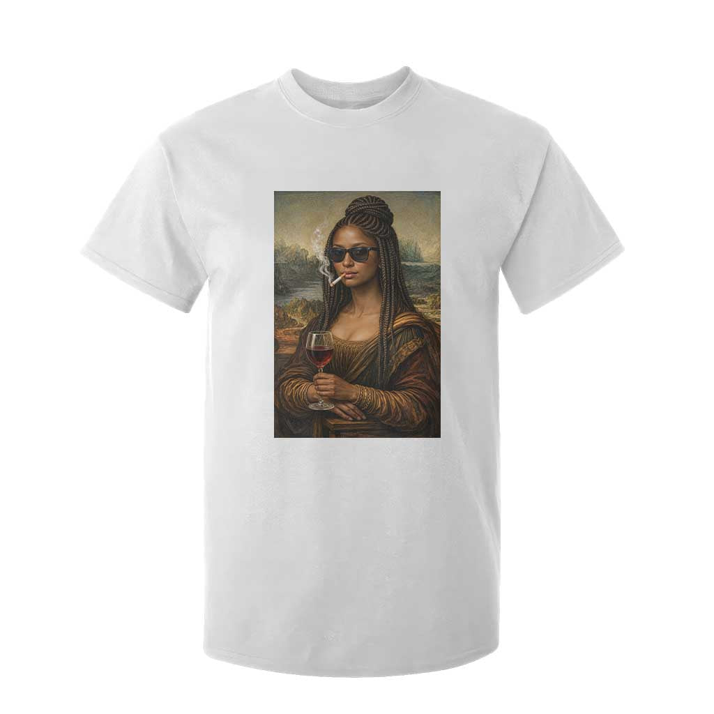 Black Mona Lisa African American T Shirt For Kid Black History Month