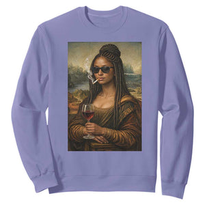 Black Mona Lisa African American Sweatshirt Black History Month