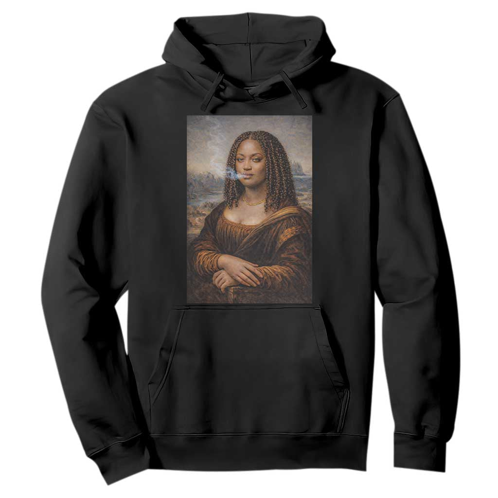 Funny Black Mona Lisa Hoodie African American Pride