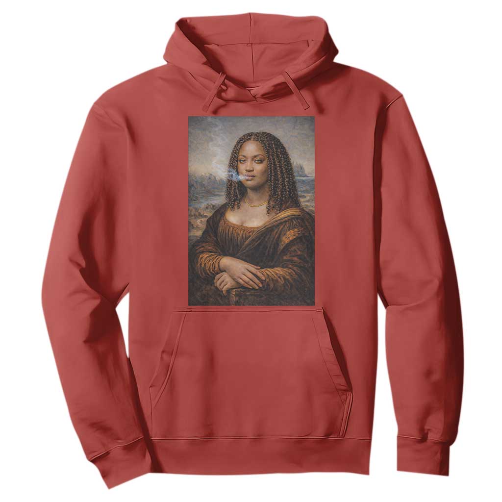 Funny Black Mona Lisa Hoodie African American Pride