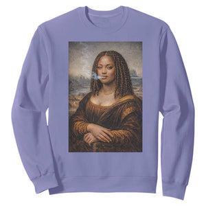 Funny Black Mona Lisa Sweatshirt African American Pride
