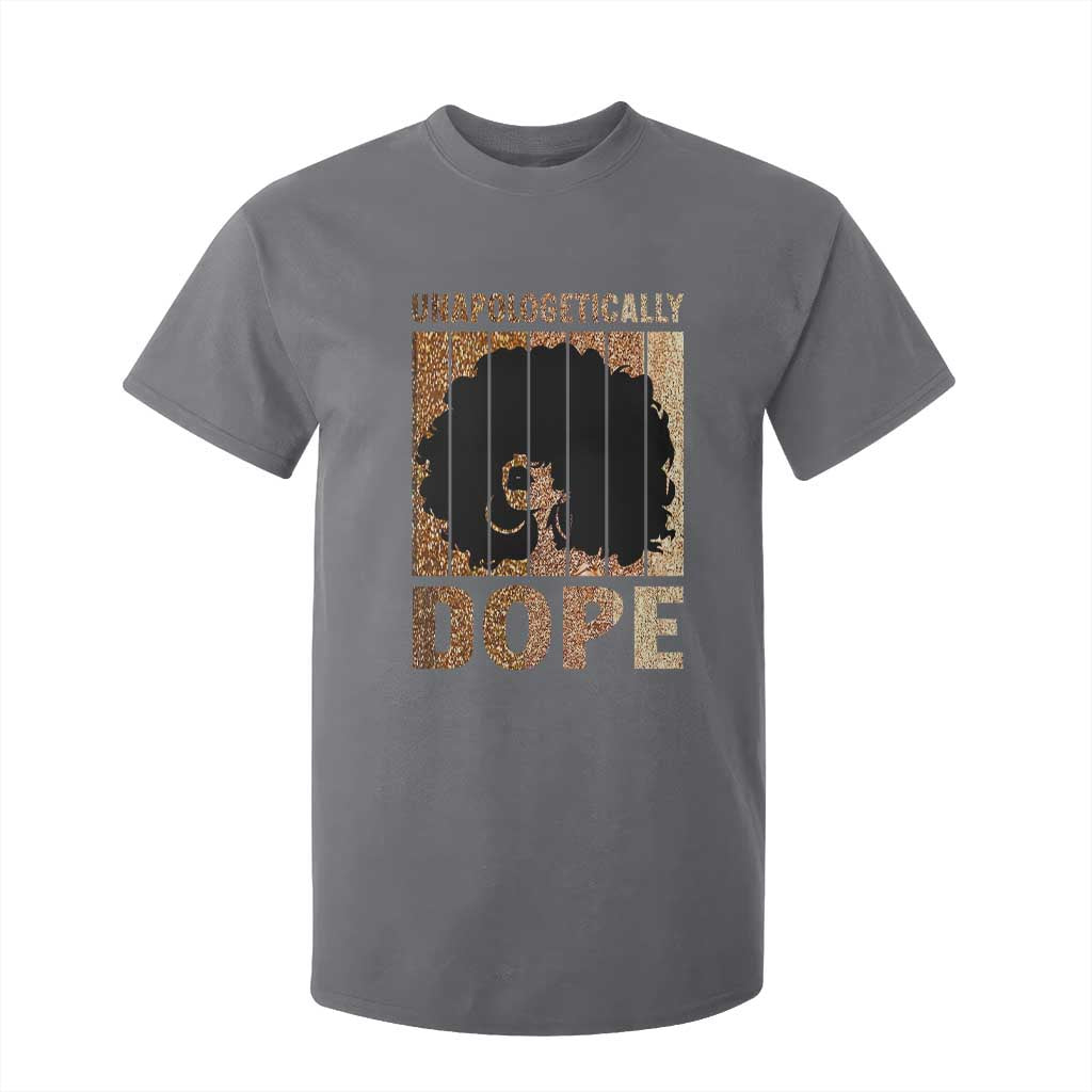 Melanin Queen Glitter Print T Shirt For Kid Unapologetically Dope - African Pride
