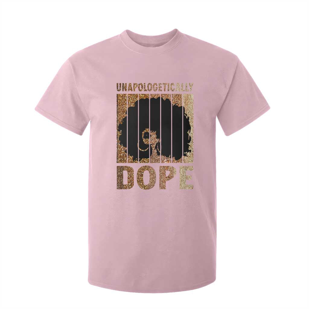 Melanin Queen Glitter Print T Shirt For Kid Unapologetically Dope - African Pride