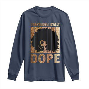 Melanin Queen Glitter Print Long Sleeve Shirt Unapologetically Dope - African Pride