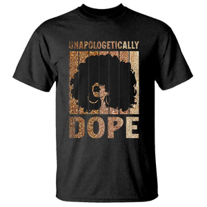 Melanin Queen Glitter Print T Shirt Unapologetically Dope - African Pride