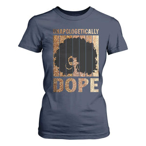 Melanin Queen Glitter Print T Shirt For Women Unapologetically Dope - African Pride