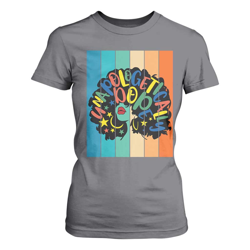 Black Girl Magic Pride T Shirt For Women Unapologetically Dope Retro Sunset - African Pride