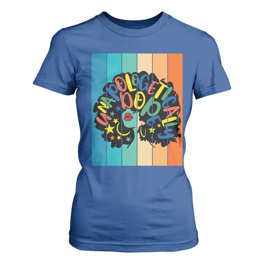 Black Girl Magic Pride T Shirt For Women Unapologetically Dope Retro Sunset - African Pride