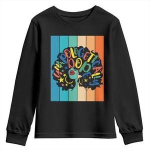 Black Girl Magic Pride Youth Sweatshirt Unapologetically Dope Retro Sunset - African Pride