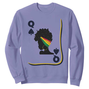 Black Woman Gift Sweatshirt Melanin Queen Card - African Pride