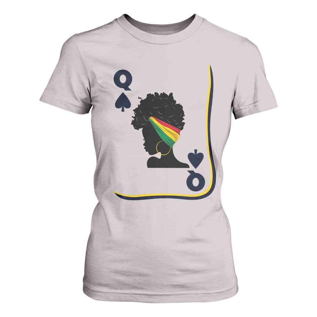 Black Woman Gift T Shirt For Women Melanin Queen Card - African Pride