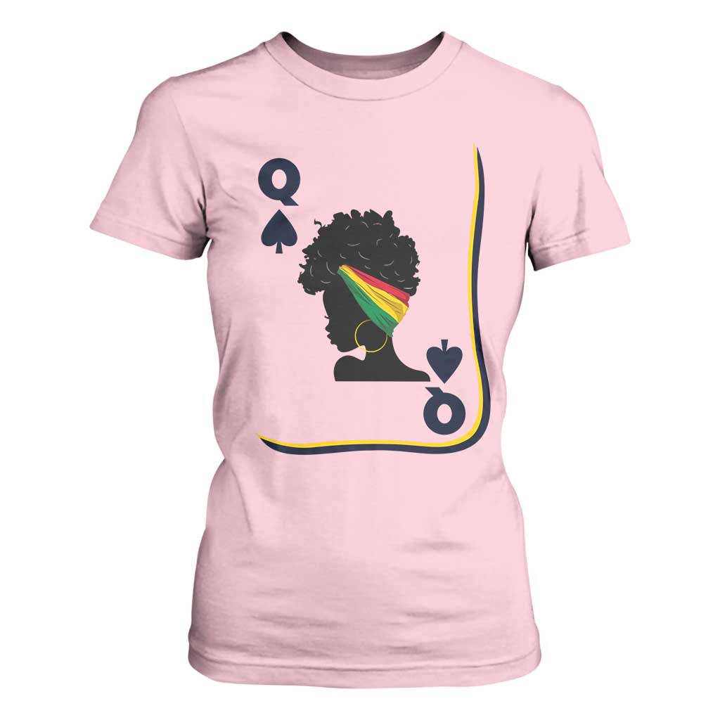 Black Woman Gift T Shirt For Women Melanin Queen Card - African Pride