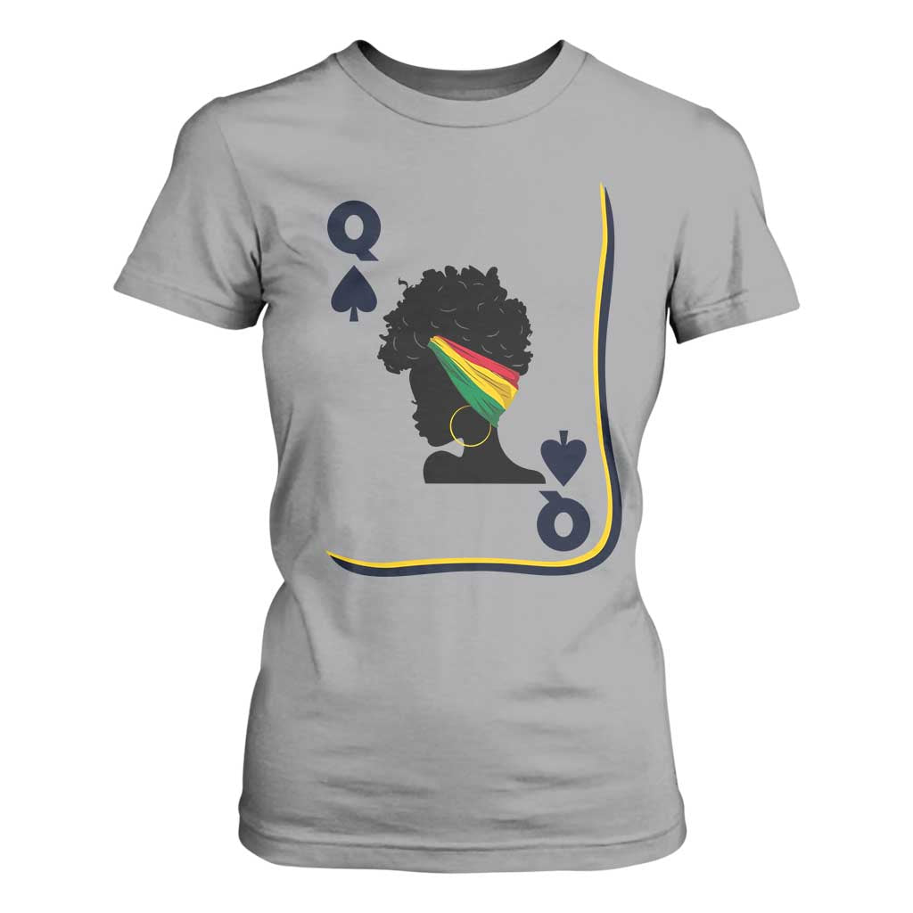 Black Woman Gift T Shirt For Women Melanin Queen Card - African Pride