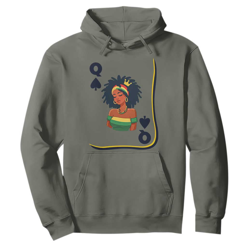 Queen Of Spades Black Girl Hoodie African American Women Pride - African Pride